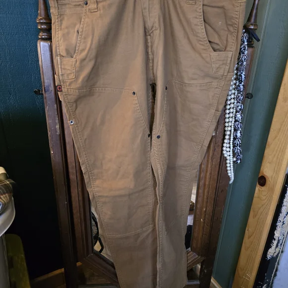 Dovetail Womens Canvas Tan Pants - Picture 3 of 11